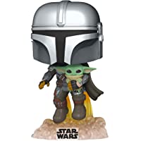 Funko- Pop Star Wars The Mandalorian-Mando Flying w-Jet Pack Figura coleccionable- Multicolor (50959)